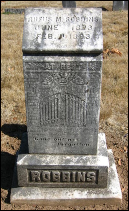 Rufus Robbins gravestone