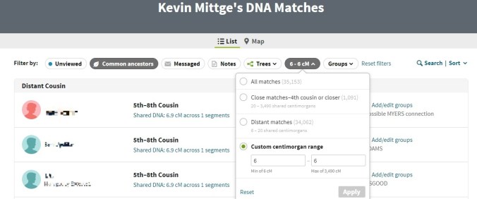 Common Anc cM sort DNA